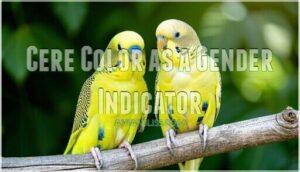 cere color as a gender indicator