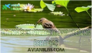 changes in foraging and feeding behavior