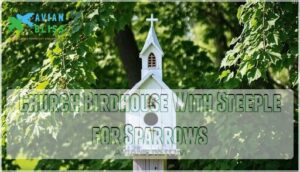 church birdhouse with steeple for sparrows church birdhouse with steeple for sparrows