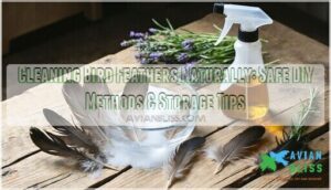 cleaning bird feathers naturally
