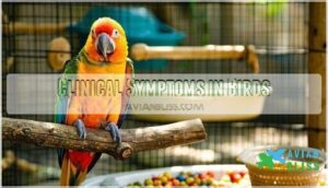 clinical symptoms in birds