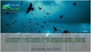 cloudy weather and increased risks