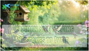 common bird feeding mistakes to avoid