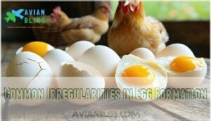 common irregularities in egg formation