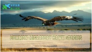 common migratory hawk species