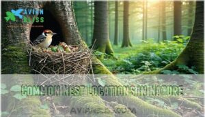 common nest locations in nature