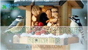 common problems and suet feeding tips