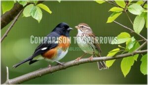 comparison to sparrows