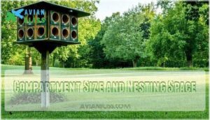 compartment size and nesting space