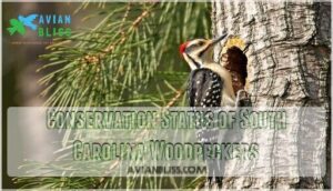 conservation status of south carolina woodpeckers