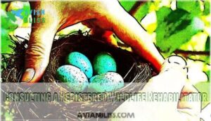 consulting a registered wildlife rehabilitator