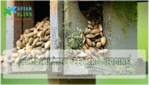 contaminated feed and bedding