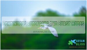 continuous autofocus and burst modes continuous autofocus and burst modes