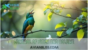 control of pitch and volume