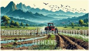 conversion of natural habitats to farmland conversion of natural habitats to farmland