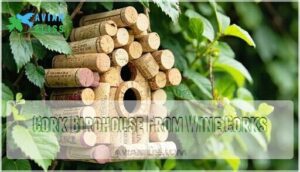 cork birdhouse from wine corks cork birdhouse from wine corks