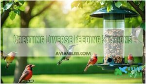 creating diverse feeding stations
