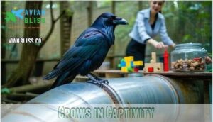 crows in captivity