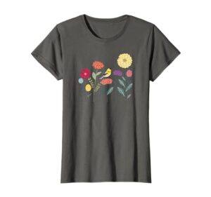 Cute Goldfinch in Colorful Zinnia B0DY6XSMFV