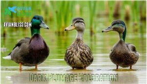 dark plumage coloration