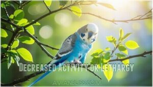 decreased activity or lethargy