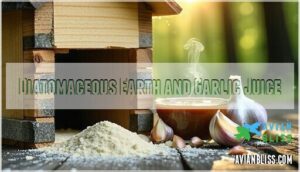 diatomaceous earth and garlic juice