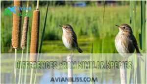 differences from similar species