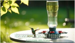 disassembling the feeder