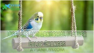 diseases and abnormal feather color changes