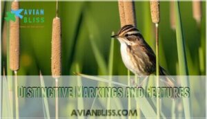 distinctive markings and features