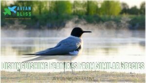 distinguishing features from similar species