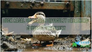 duck nasal discharge difficulty breathing
