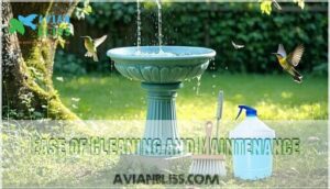 ease of cleaning and maintenance