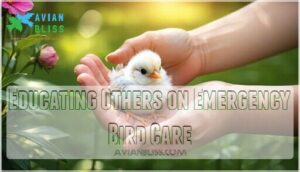 educating others on emergency bird care