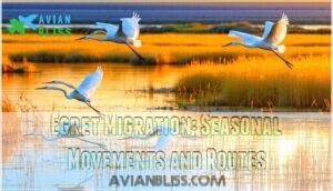 egret migration: seasonal movements and routes