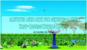 elevated bird bath for seniors