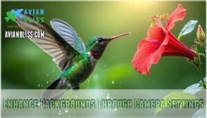 enhance backgrounds through camera settings