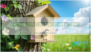 entry hole size and dimensions