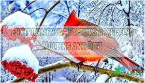 environmental factors affecting molting and diet