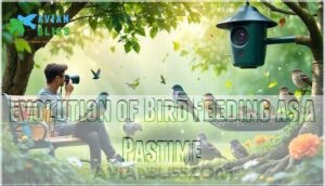 evolution of bird feeding as a pastime