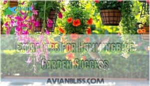 extra tips for hummingbird garden success