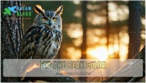 eye and beak color