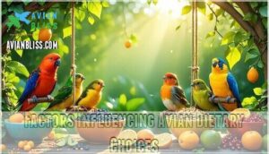 factors influencing avian dietary choices