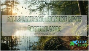 falls lake and roanoke river bottomlands
