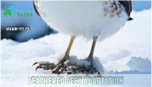 feathered feet adaptation