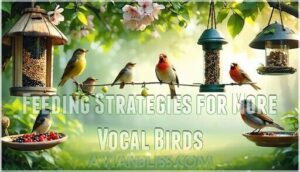 feeding strategies for more vocal birds