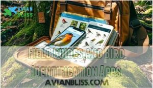 field guides and bird identification apps
