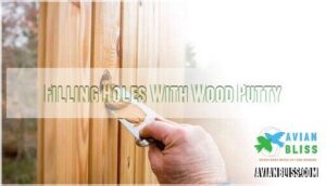 filling holes with wood putty filling holes with wood putty