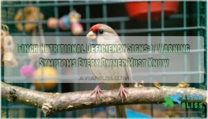 finch nutritional deficiency signs