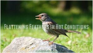 flattening feathers in hot conditions